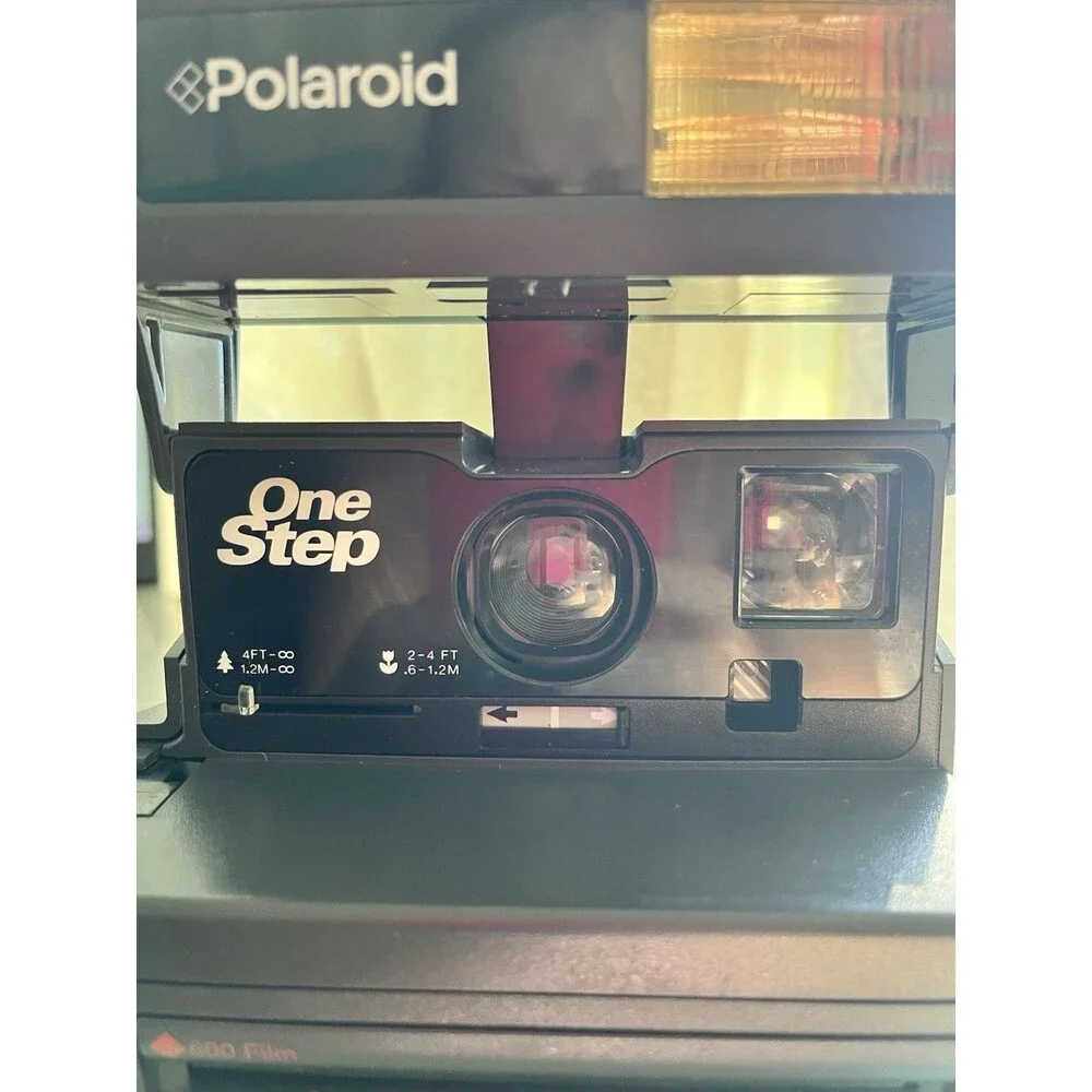 Polaroid OneStep One Step 600 Instant Film Camera, Black ,Vintage, Untested